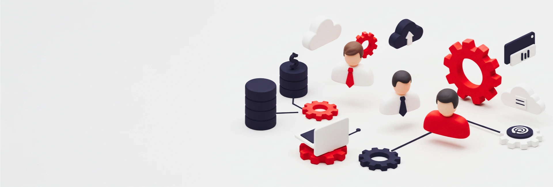 Equipe de profissionais técnicos trabalhando em conjunto