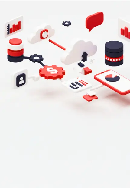 Ilustração de serviços digitais e tecnologia